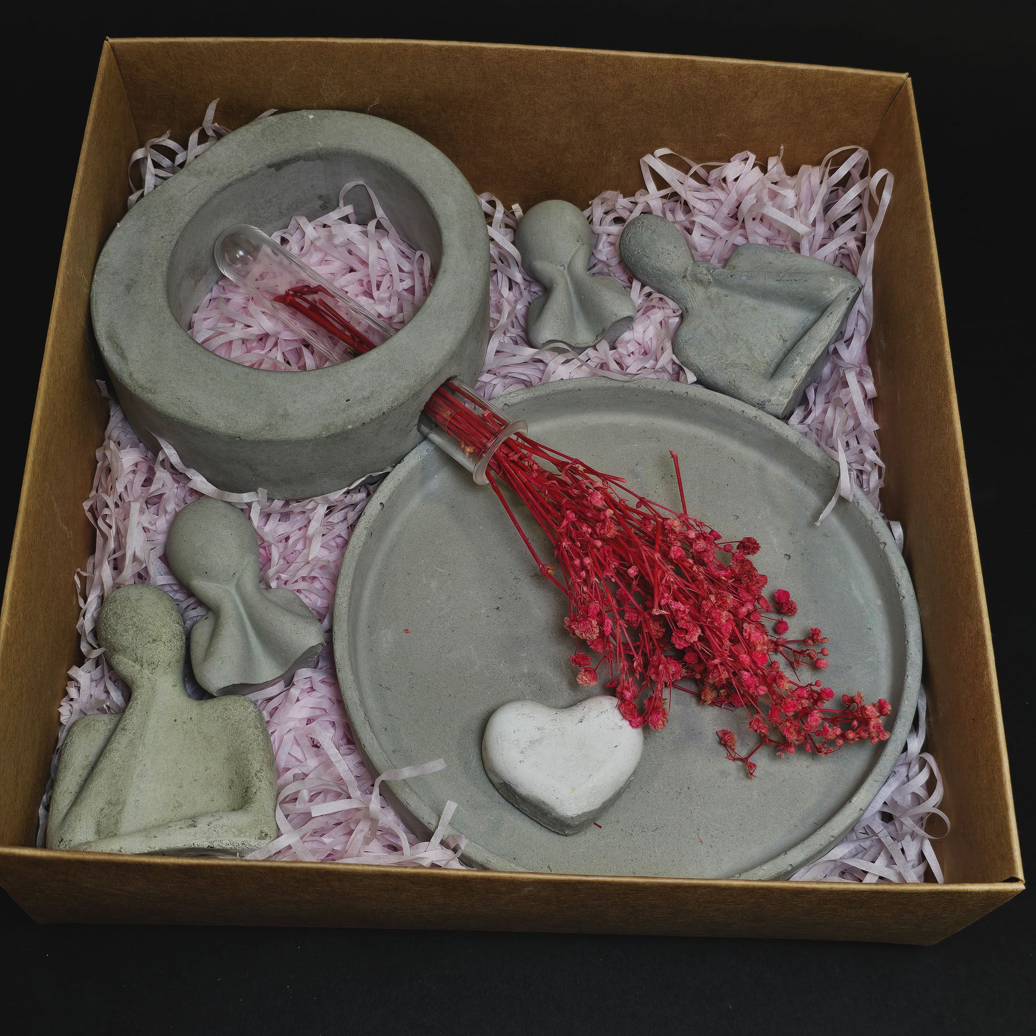 מארז זוג פלוס שתיים עגול אפור דרינה פינק מארזים