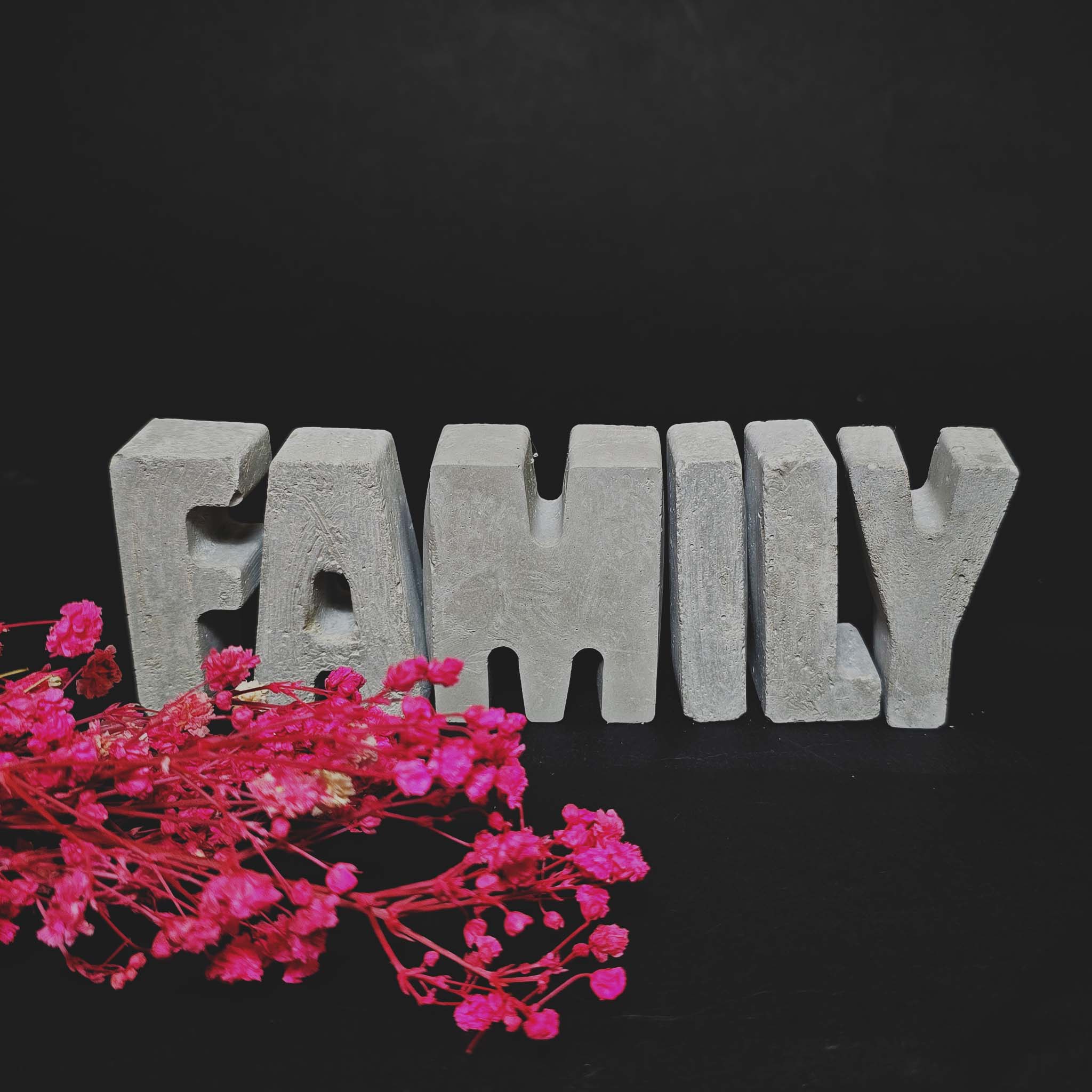 אותיות מעוצבות Family דרינה פינק פריטים דקורטיביים